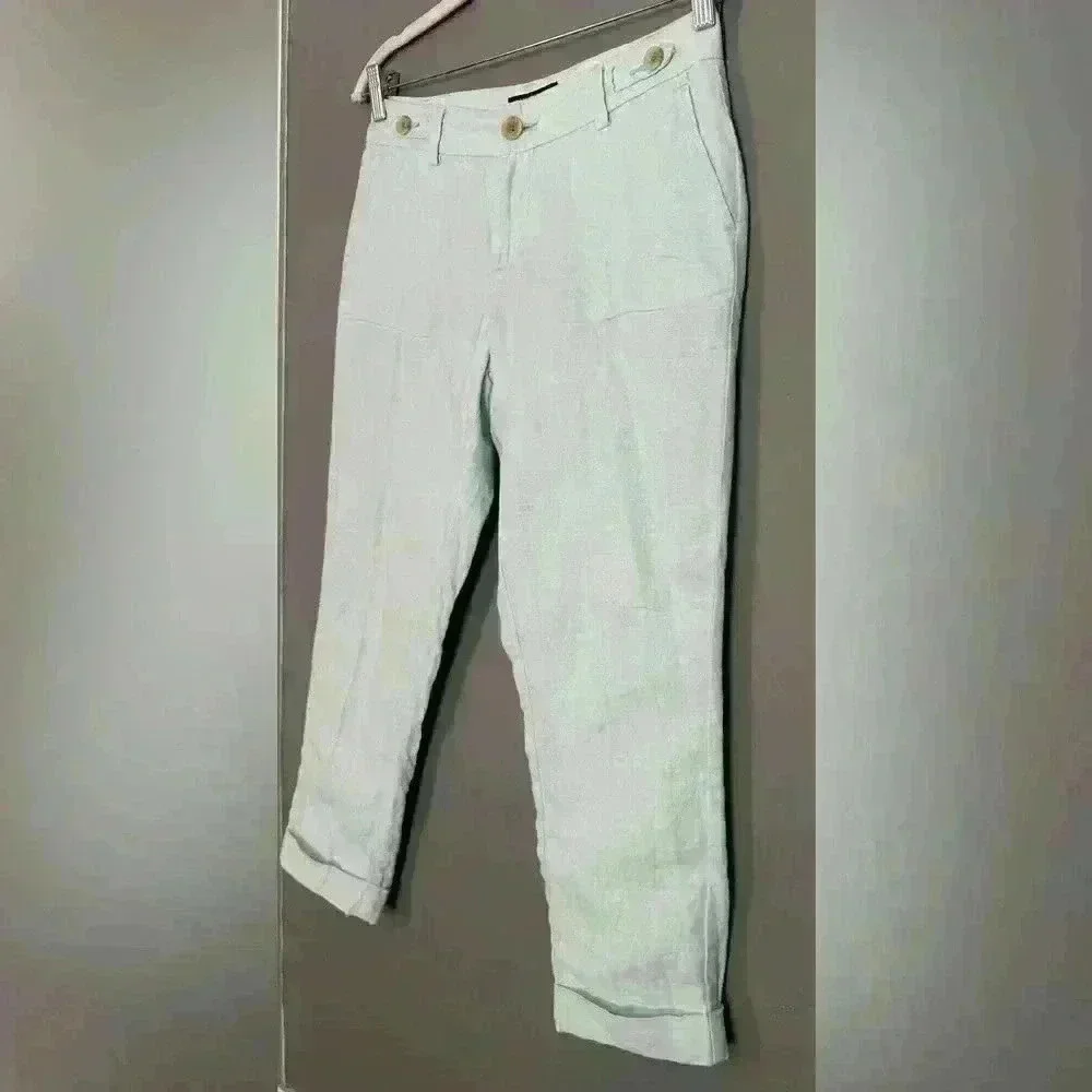 Banana Republic Linen and cotton blend Pants (383)